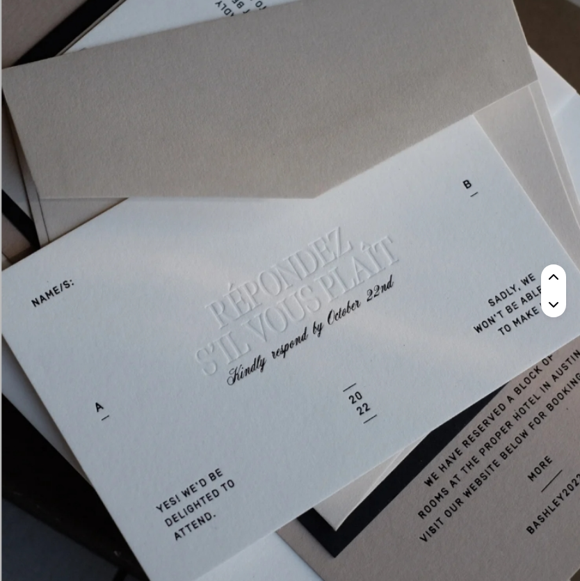 100 pcs Customized High-End Wedding Card Invitation and Thank You Card with Textured Material Embossed Effect Premium Packaging Labels