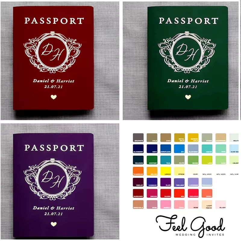 100 pcsCustomised Passport Boarding Pass Wedding Invitation Cards