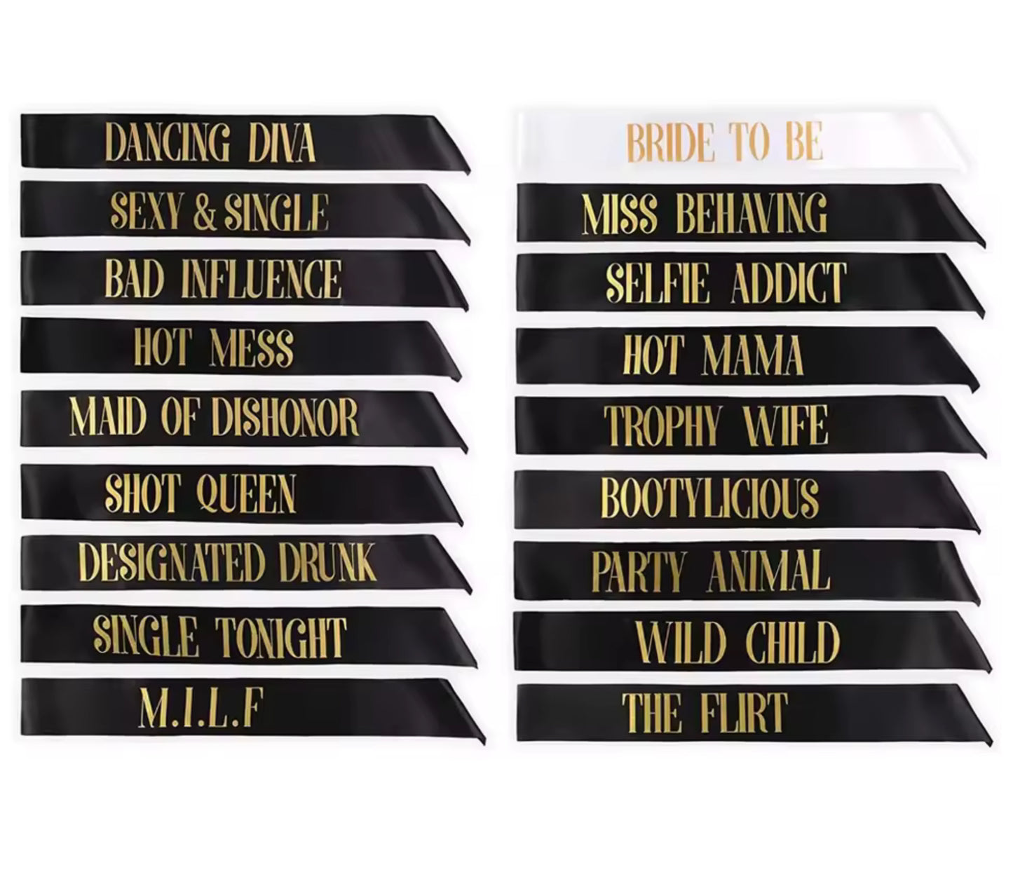 Funny Bride To Be Team Bride  Sash Set for Wedding Bachelorette Party