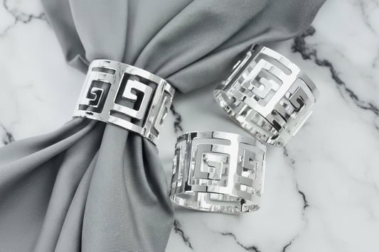 Wedding napkins rings 6pcs