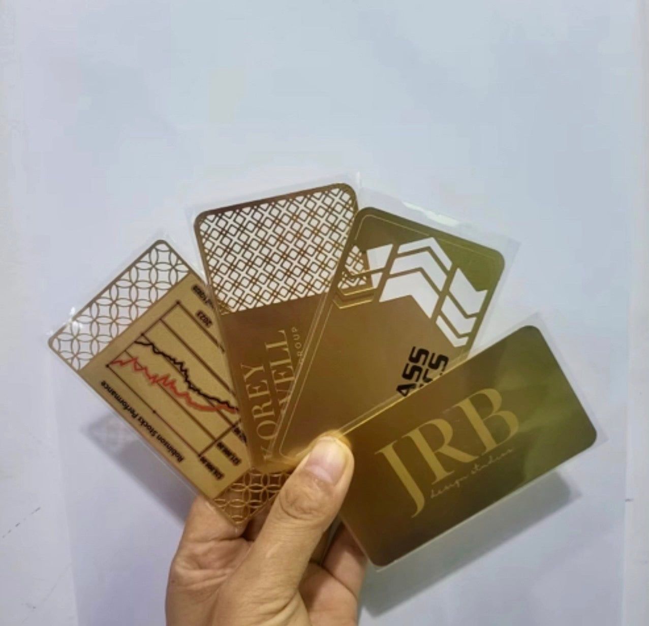 Custom made stainless steel shiny polished metal bussiness card