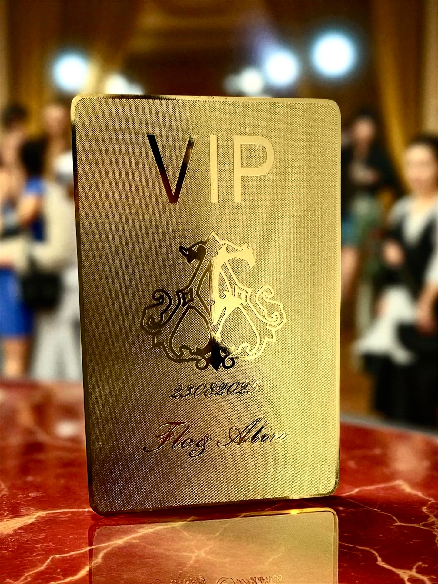 Custom made stainless steel shiny polished metal bussiness card